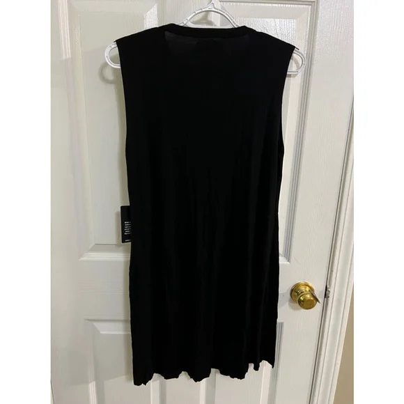 🔵 20) REVOLVE Sleeveless dress with Deep V mesh Michael Lauren NWT size small - Picture 8 of 8